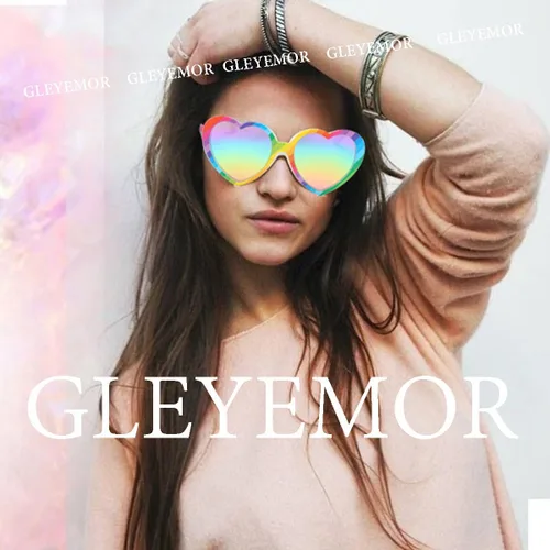 Vista 3 de Gleyemor Gafas de sol polarizadas en forma de corazón para mujer, gafas de moda, accesorios de moda