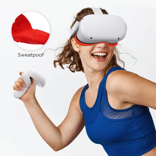 Vista 6 de KIWI design Almohadilla de silicona con protector de lente accesorios de repuesto compatibles con Quest 2