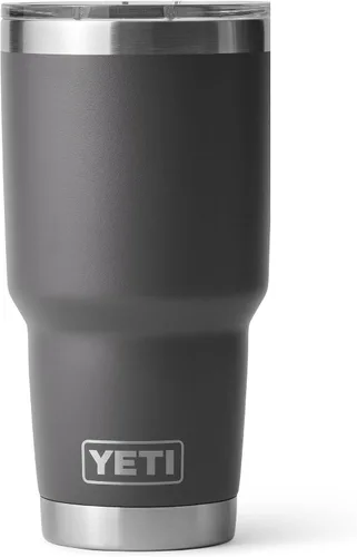 Vista 54 de YETI Rambler - Vaso de 30 oz, acero inoxidable, aislado al vacío con tapa MagSlider, color carmesí Amarillo