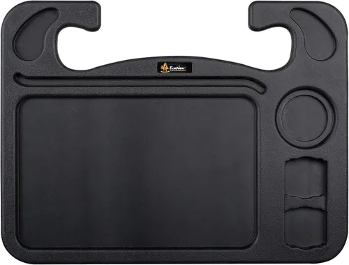 Vista 11 de EcoNour Escritorio para volante de automóvil 2 en 1 (beige) Bandeja para volante para laptop, comer, bebidas Bandeja rectangular de ABS