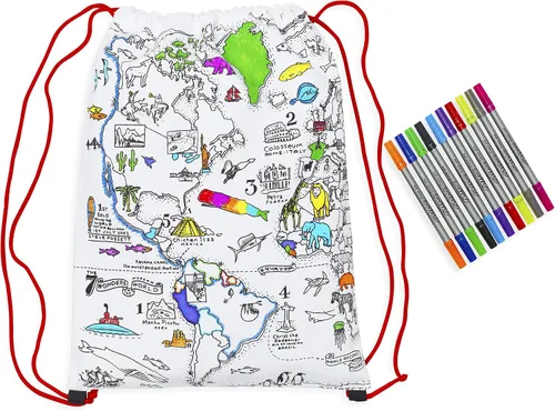Vista 8 de eatsleepdoodle - Mochila lavable para colorear de dinosaurio, paquete de 10 bolígrafos