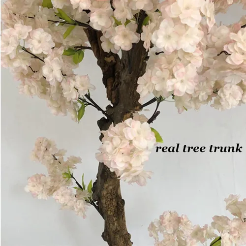 Vista 5 de Arreglos artificiales de flores de cerezo para la decoración casera de la oficina de la boda el 1.5×1m