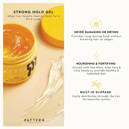 Vista 2 de PATTERN Beauty de Tracee Ellis Ross Mini Gel de Agarre Fuerte para el Cabello 85 g / 3 oz