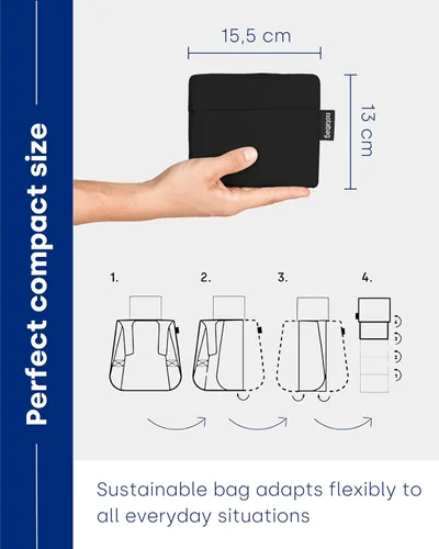 Vista 7 de Notabag Mochila y bolsa 2 en 1 - Mochila impermeable - Bolsas reutilizables plegables