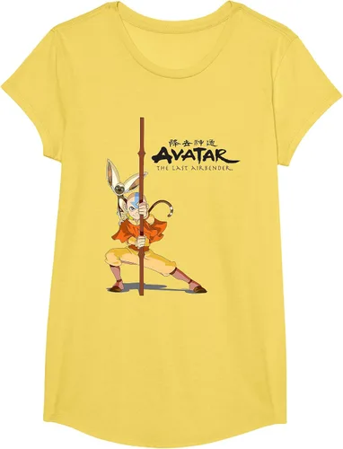 Vista 9 de Avatar: The Last Airbender Aang Momo Camiseta Heather Grey
