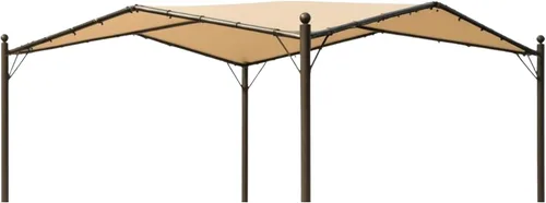 Vista 8 de Garden Winds Cubierta superior de repuesto RipLock 500 reforzada resistente compatible con Butterfly Pavillion de 13 x 13 pies modelo TPGAZ2005 Beige
