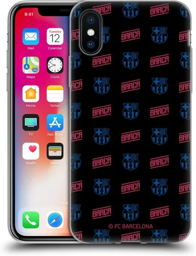 Vista 66 de Head Case Designs Funda de gel con licencia oficial del FC Barcelona con logotipo y patrón de Forca Barca [protección de grado militar] compatible