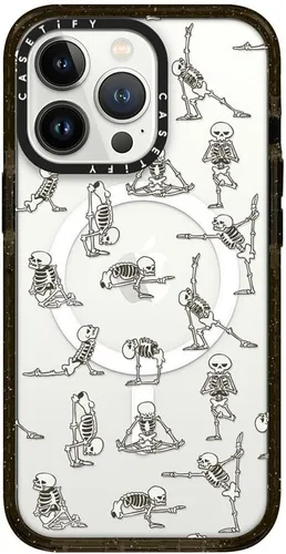 Vista 246 de CASETiFY Funda Impact para iPhone 13 [Protección contra caídas de grado militar 4X de 8.2 pies/Compatible con Magsafe] - #1 Mom - Transparente