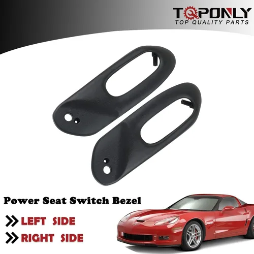 Vista 2 de Panel de interruptores para asiento eléctrico (1 par) Compatible con interior de Chevy Corvette C5 1997-2004 Accesorios del conductor