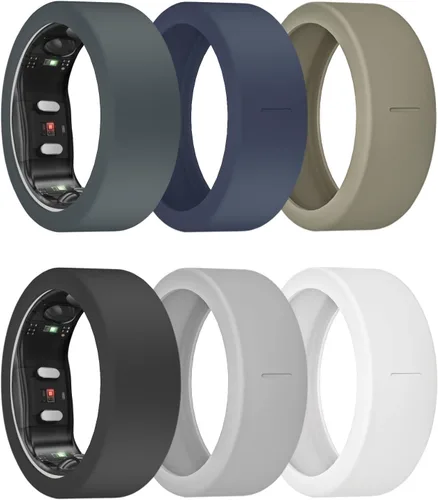 Vista 11 de Paquete de 3/6 fundas de anillo para Gen 3/Gen 2/1, protector de anillo de silicona elástico para RingConn Gen 2, accesorios de entrenamiento
