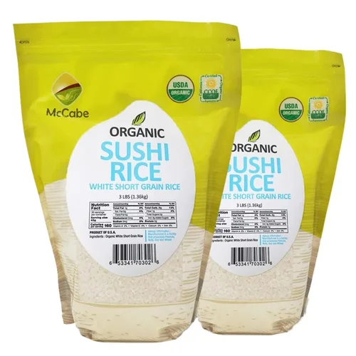 Vista 19 de McCabe Arroz integral orgánico, 3 libras (48 onzas), orgánico certificado por USDA, producto de Estados Unidos, CCOF