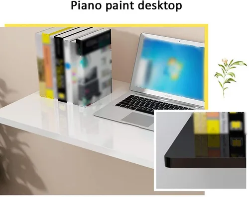 Vista 2 de Mesa de almacenamiento flotante plegable para montar en la pared, escritorio de computadora, mesa de trabajo resistente, mesa de costura, mesa