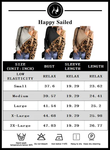 Vista 5 de Happy Sailed Suéteres de punto para mujer con hombros descubiertos, cuello alto, manga larga, de gran tamaño, tallas S-2XL