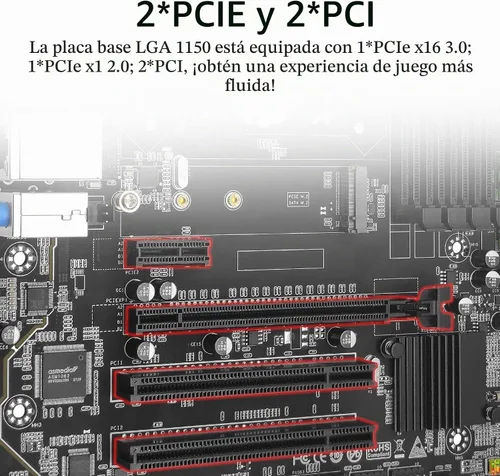 Vista 4 de B85M PRO LGA 1150 Placa base para procesadores Intel 4ª Gen Core i7 i5 i3/Pentium/Celeron Series