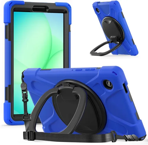 Vista 161 de 360 Rotation Case for Galaxy Tab ActivePro/Tab Active4 Pro/Active 5 Pro 10.1" Sturdy Cover Rotate Ring Stand Shoulder Carrying Strap Hand Strap