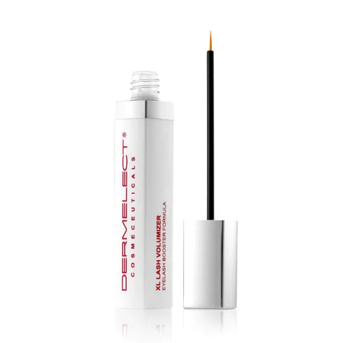 Vista 6 de Dermelect Volumizador de pestañas XL para pestañas y cejas suero antienvejecimiento con péptidos, tratamiento acondicionador para pestañas y cejas