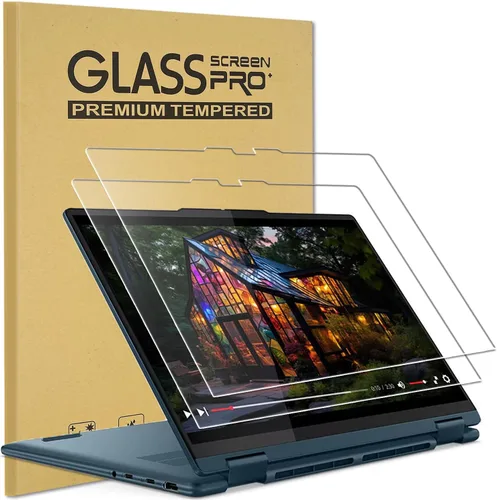 Vista 9 de Paquete de 2 protectores de pantalla con bloqueo de luz azul para Lenovo Yoga 7/7i 2 en 1 de 16 pulgadas 2024 Gen 9 (16IML9/83DL, 16AHP9/83DM)