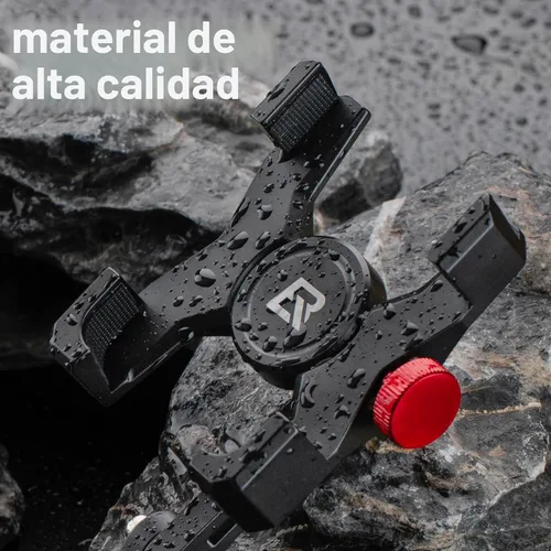 Vista 6 de ROCKBROS Soporte de teléfono para bicicleta, soporte de aluminio para teléfono celular, soporte de teléfono celular montado en manillar