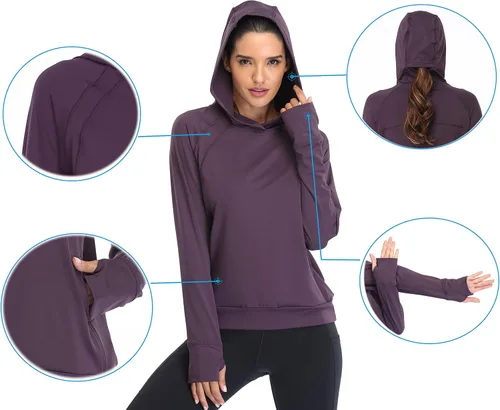 Vista 2 de Oalka - Sudadera ligera para mujer.
