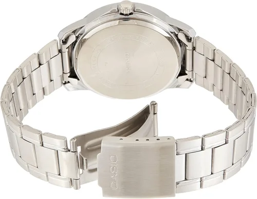 Vista 2 de Casio MTP-V004D-7B Reloj de acero inoxidable con esfera blanca, plateado, Casual