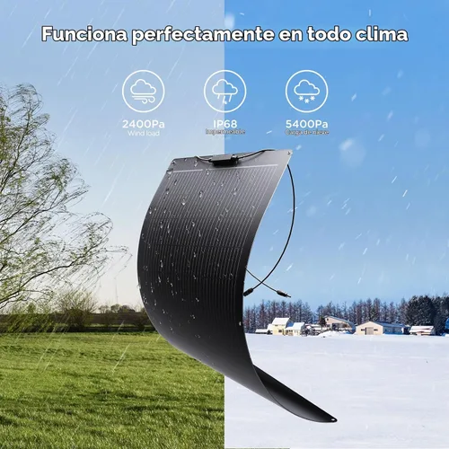 Vista 8 de Panel solar flexible 100W, ETFE de alta eficiencia del 23%