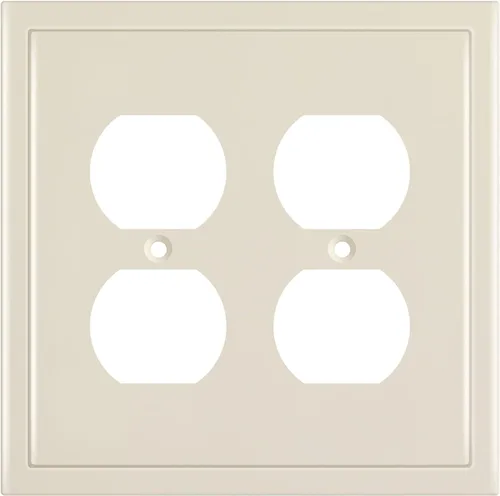 Vista 52 de Henne Bery Placa decorativa de pared con borde moderno, tapa de tomacorriente para cubrir enchufe, aleación de zinc maciza duradera