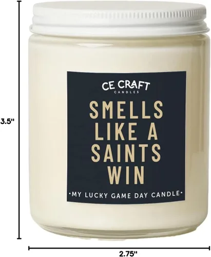 Vista 8 de CE Craft - Huele como una victoria de Saints FG - Regalo con temática de fútbol para él (pastel de cumpleaños)