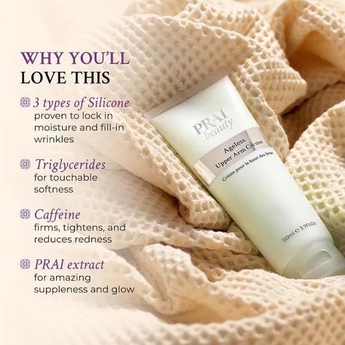 Vista 8 de PRAI Beauty Ageless Upper Arm Creme, Anti-Aging and Repairing Body Cream, Skin Firming and Tightening Lotion for Upper Arm, Firming Lotion for Loose