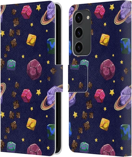 Vista 119 de Head Case Designs Officially Licensed Carla Morrow Colorful Space Dice Patterns Leather Wallet Case Compatible with Samsung Galaxy A07 4G