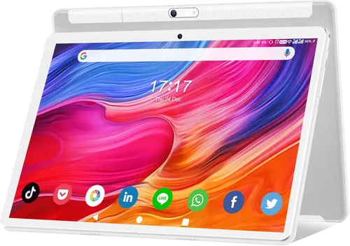 Vista 10 de FEONAL Tablet Tablet Android de 10.1 pulgadas 2025 Última actualización Procesador Octa-Core con 64 GB de almacenamiento, cámara dual de 13MP+5MP