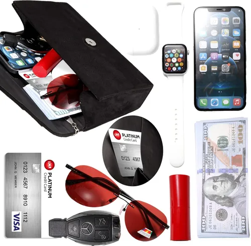 Vista 4 de BBjinronjy Bolso de mano para mujer, bolso de noche para mujer, bolso de noche con cadena desmontable para boda, graduación, gamuza sintética