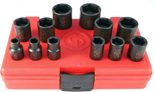 Vista 11 de Chicago Pneumatic SS814D - Unidad cuadrada de 1 pulgada, métrica profunda, 6 puntos, juego de llaves de impacto (4 piezas)