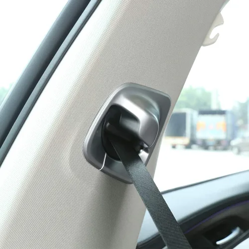 Vista 4 de YIWANG - Funda para cinturón de seguridad delantero de coche ABS cromado para BMW Serie 5 G30 2017-2020 accesorios