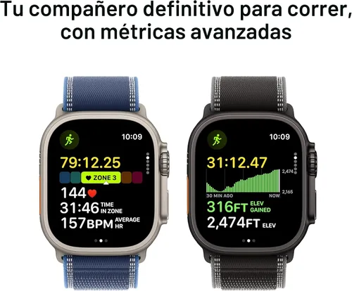 Vista 4 de [Usado] Apple Watch Ultra 3 [GPS + Celular 49mm] Reloj inteligente para correr y multideporte con carcasa de titanio resistente con trabilla