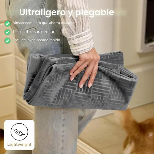 Vista 5 de Bedsure Funda de cama impermeable lavable para perros, manta impermeable para sofá y cama individual, protector ligero de muebles para mascotas