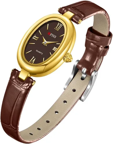 Vista 9 de GORBEN Women's Analog Watch, Stainless Steel Expansion Band, Oval Case, Roman Dial, Water Resistant
