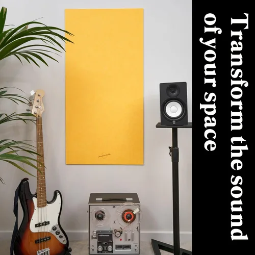 Vista 8 de Panel acústico, grande, 46" x 23", negro