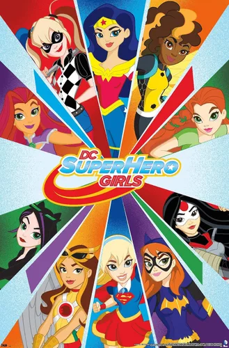Vista 11 de Trends International DC Comics DC Superhero Girls - Póster de collage de pared, 22.4 pulgadas de largo x 14.7 pulgadas, versión enmarcada de madera
