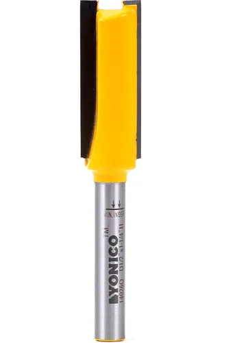 Vista 3 de Yonico Brocas de ruteadora, broca recta de 1 pulgada de diámetro X 1 pulgada de altura, vástago de 1/2 pulgada 14030