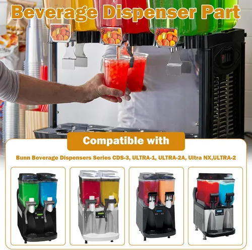 Vista 5 de 32189 (#32189.0000) Bujes de nariz de taladro delantero de ultra plástico de repuesto para dispensadores de bebidas Bunn CDS-3, ULTRA-1, ULTRA-2A
