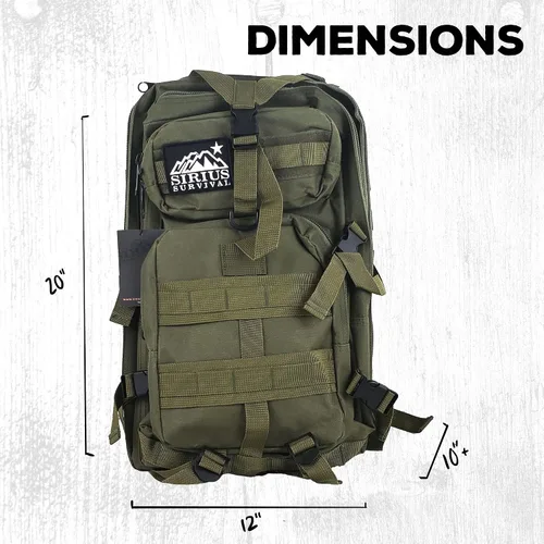 Vista 8 de Mochila Bug Out Bag Kit ideal para la familia, mochila de supervivencia para terremotos, huracanes, inundaciones, tornados, incendios y otros