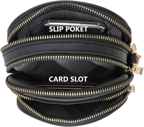 Vista 7 de Bolso cruzado ocasional de múltiples bolsillos Negro