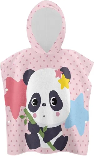 Vista 19 de Toalla suave con capucha para baño, piscina, playa, toalla de baño con capucha rosa de alpaca para niño y niña, decoración perfecta para baby shower