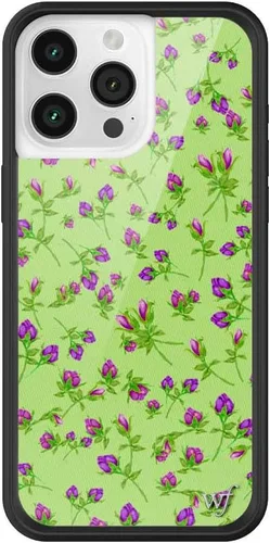 Vista 75 de Wildflower Cases - Funda Surf's Up, Compatible con Apple iPhone 15 Pro Max Moderno, Rojo, Morado, Floral, Verano, Playa - Parachoques Protector