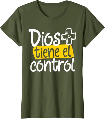 Vista 49 de Regalo Cristiano En Español Christian Spanish Dios Tiene Con Camiseta, Negro