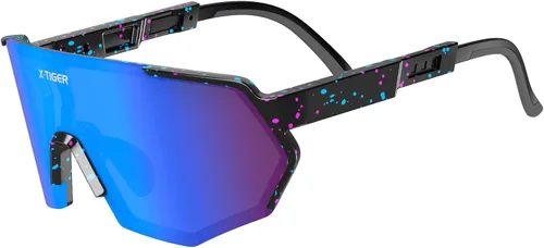 Vista 13 de X-TIGER Gafas de sol polarizadas de béisbol para jóvenes, UV400, para niños, niñas de 8 a 12 años, para sóftbol, ciclismo, deportes