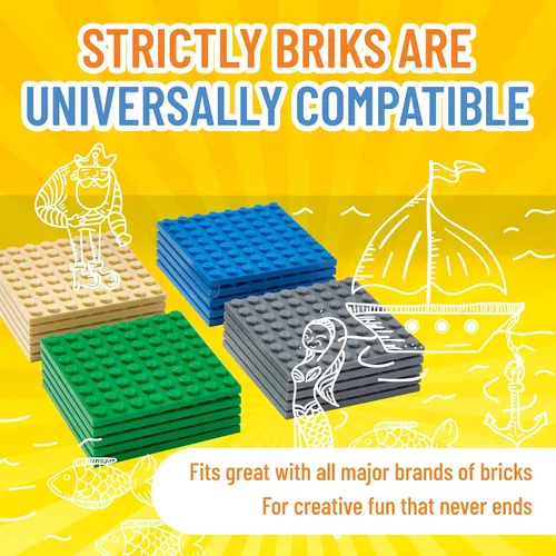 Vista 4 de Strictly Briks - Classic Briks - Kit de iniciación de construcción 100 % compatible con todas las principales marcas de bloques