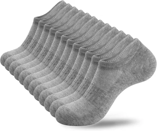 Vista 14 de ATBITER 12 pares de calcetines invisibles para mujer, tobillo bajo 12 pares-6blanco+6negro