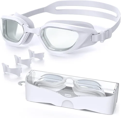 Vista 30 de Gafas de Natación, Gafas de Natación Unisex para Adultos Anti Niebla Anti UV Sin Fugas Visión Amplia para Hombres Mujeres Jóvenes