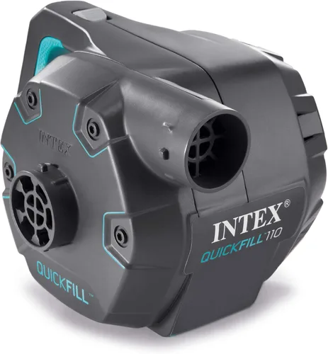Vista 6 de Intex Silla inflable del bolso de Beanless, bomba de aire eléctrica gris de 120 voltios